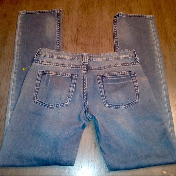 Forever 21 Jeans 26 Slim Low Rise Stonewash Skinny Denim Frayed Pockets Whiskers - Picture 5 of 15